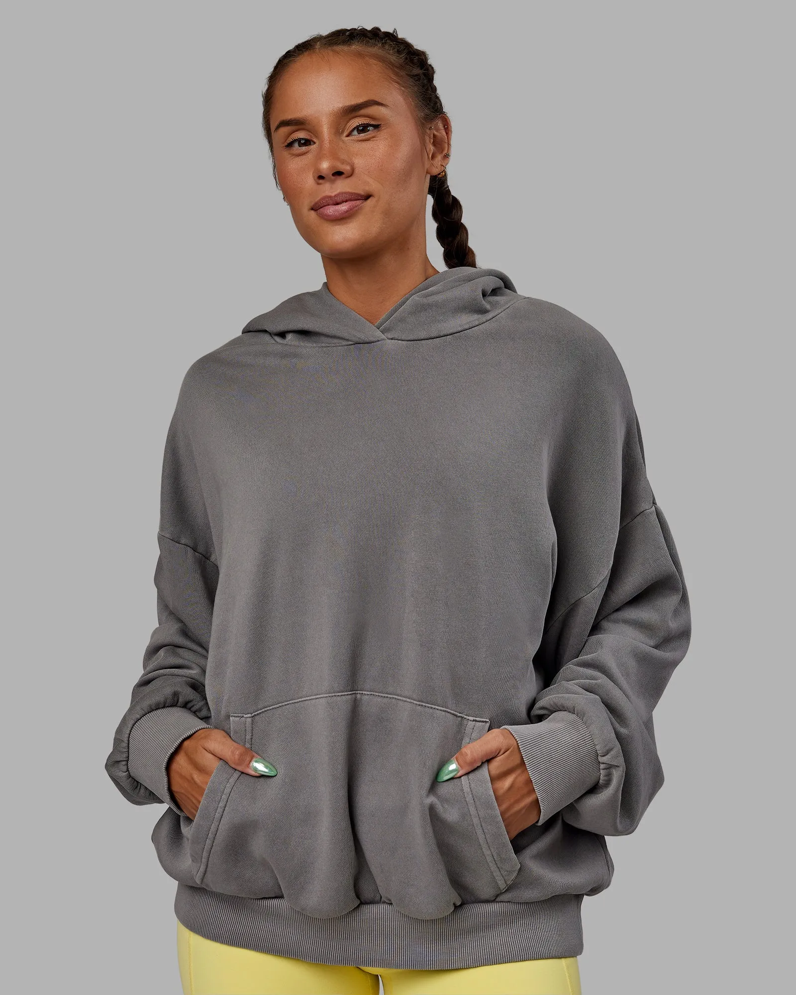 Unisex Miami 25 Washed Hoodie Oversize - Storm Front