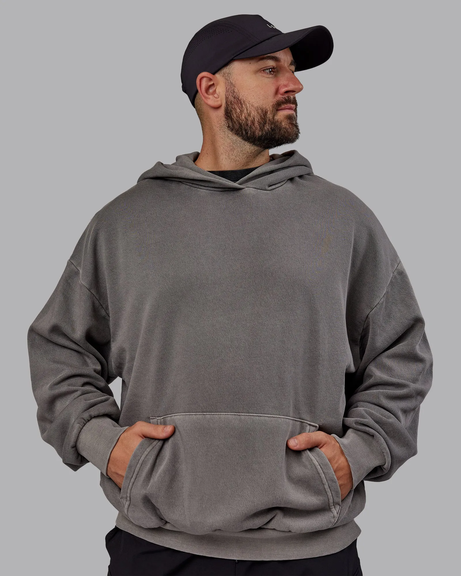 Unisex Miami 25 Washed Hoodie Oversize - Storm Front