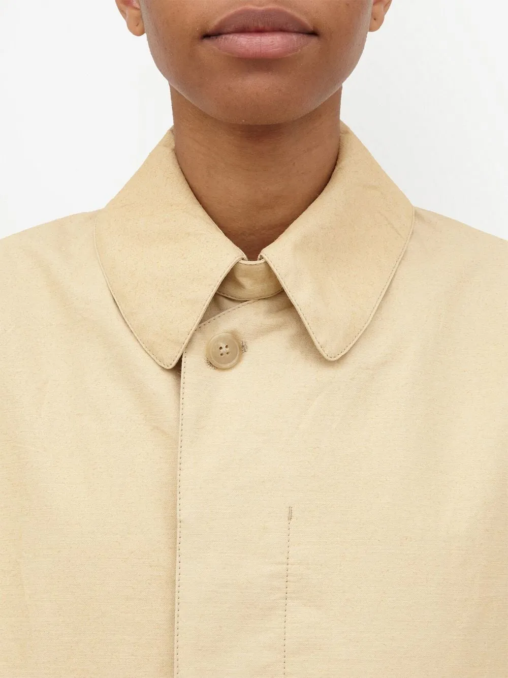 Utility cotton trench coat