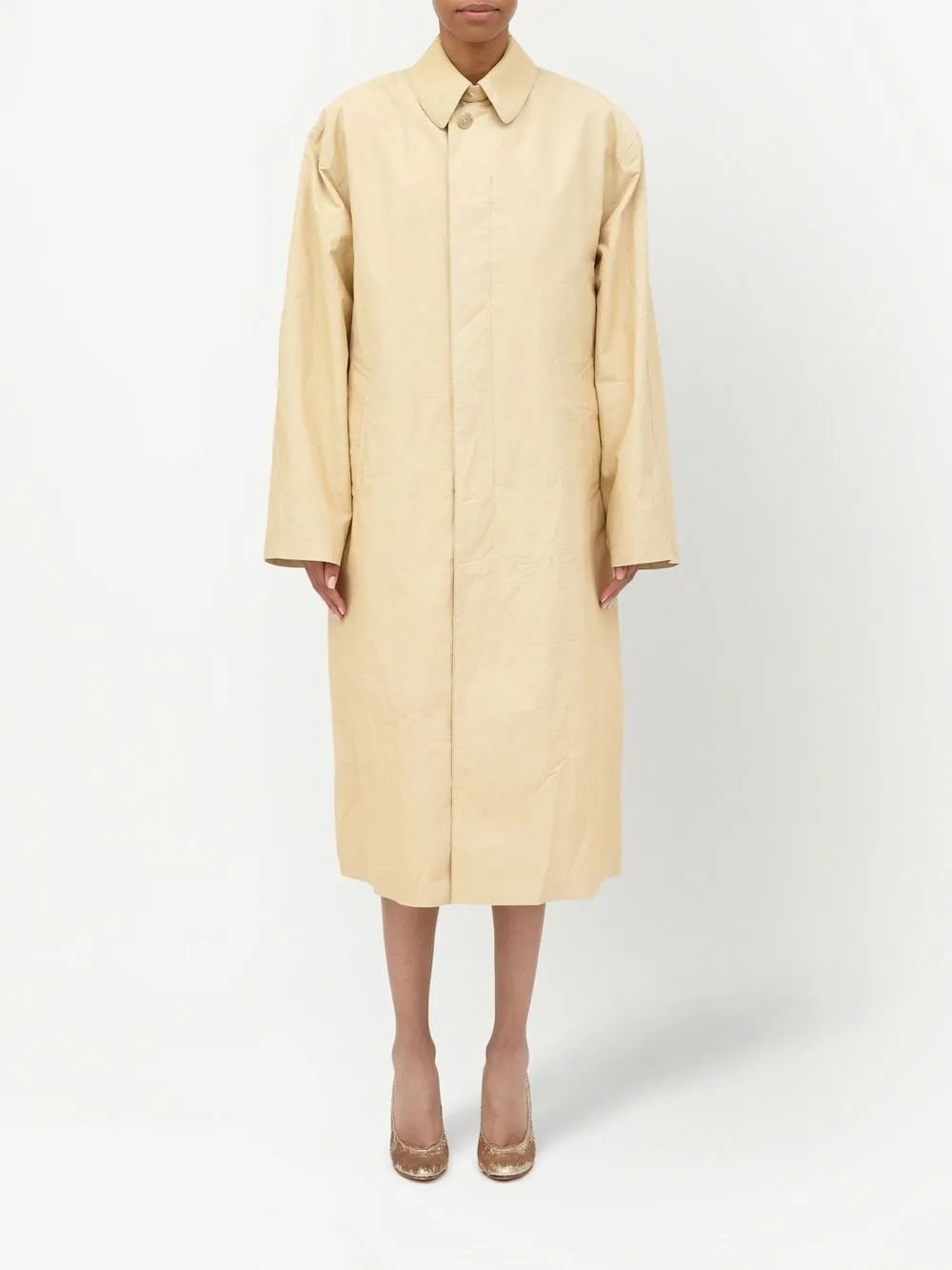 Utility cotton trench coat