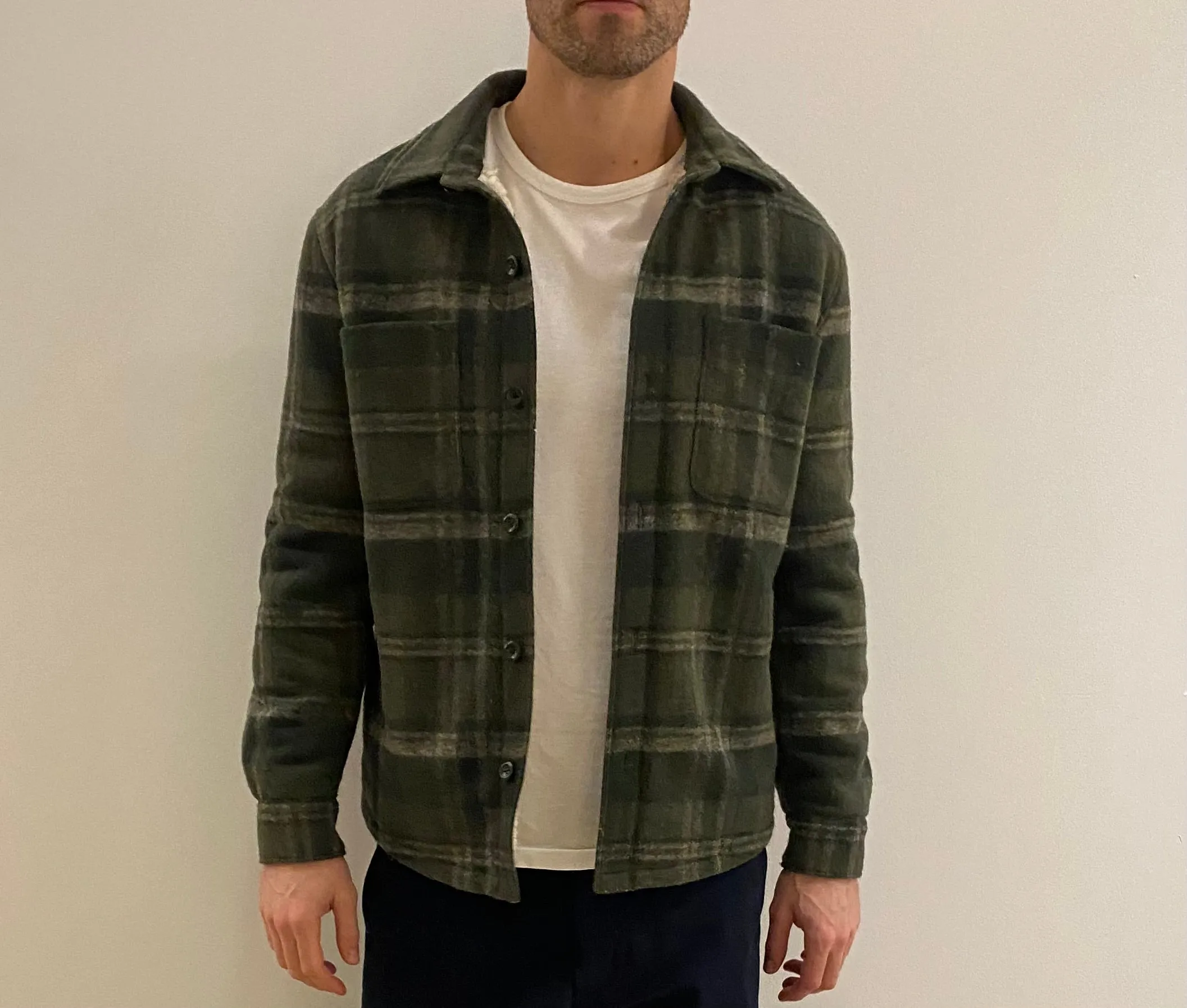 Vince Sherpa-Lined Plaid Shirt Jacket