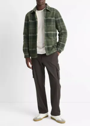 Vince Sherpa-Lined Plaid Shirt Jacket