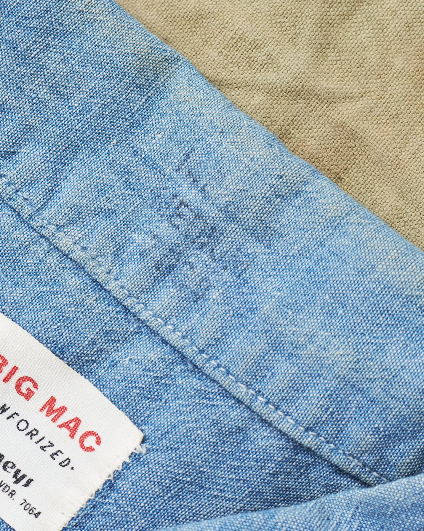 Vintage 1960's Big Mac Chambray Short Sleeve Shirt M