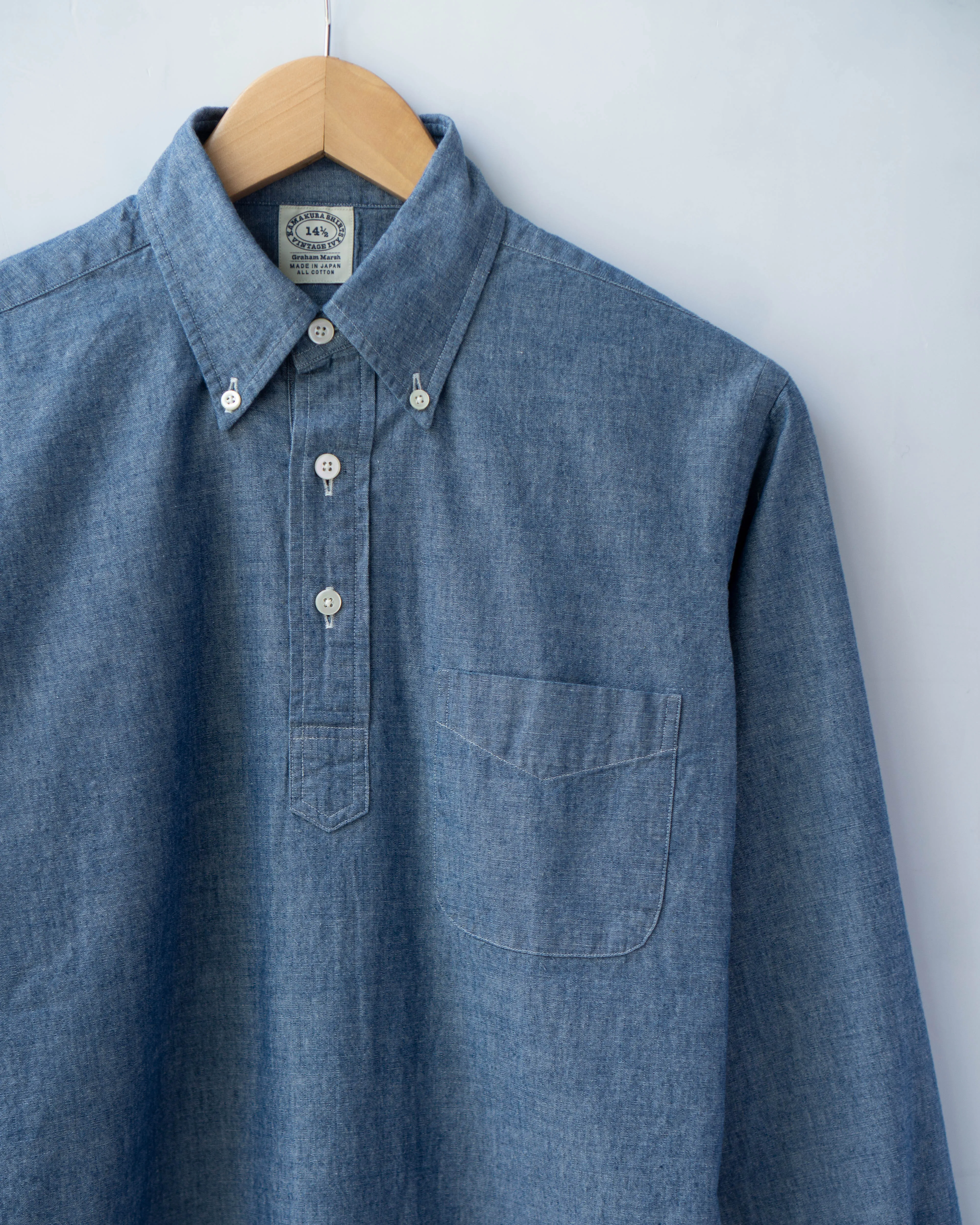 VINTAGE IVY Popover Chambray | Vintage Ivy Fit