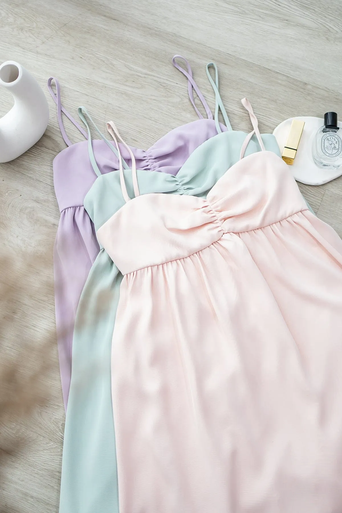 VIVA SWEETHEART ROMPER DRESS IN SAGE