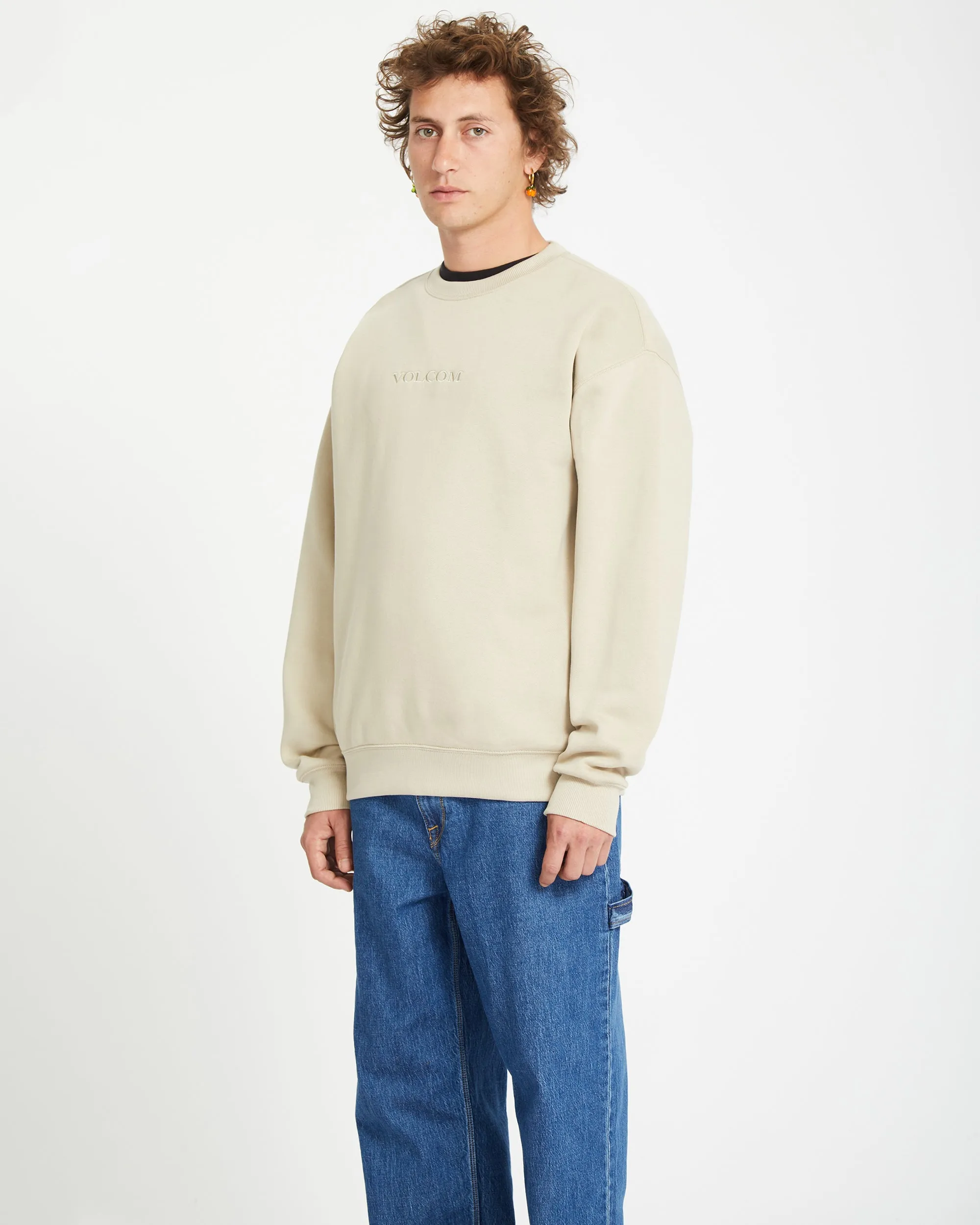 Volcom Stone Sweatshirt - LIGHT KHAKI