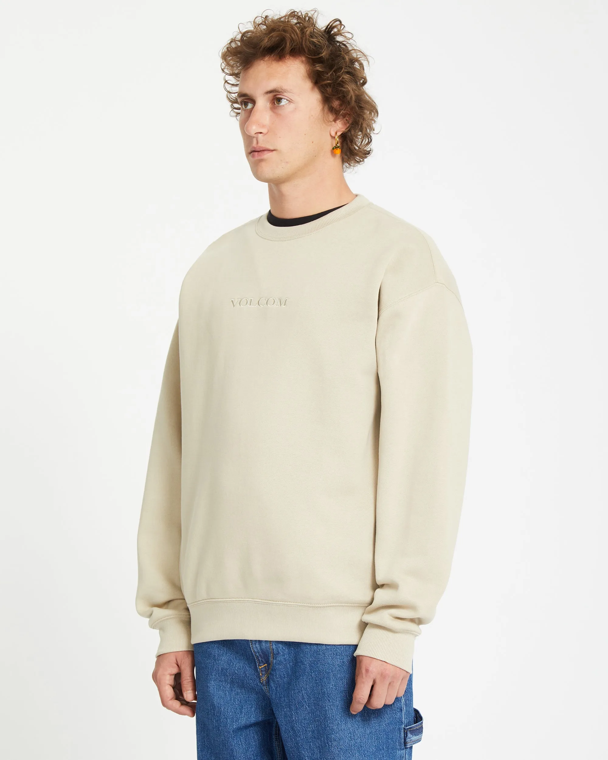Volcom Stone Sweatshirt - LIGHT KHAKI