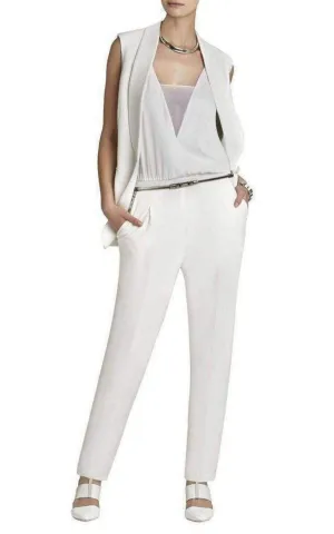Waylen Sleeveless White Jumpsuit