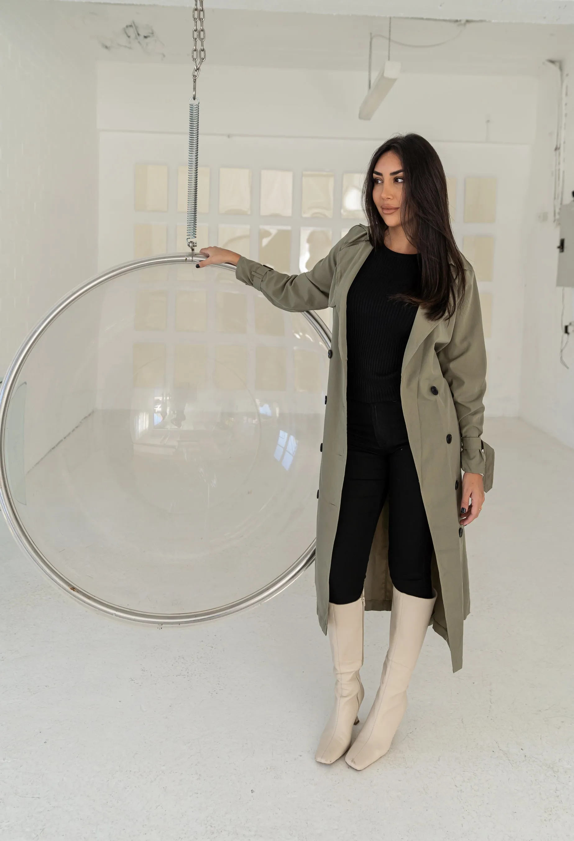 Windswept Trench Coat