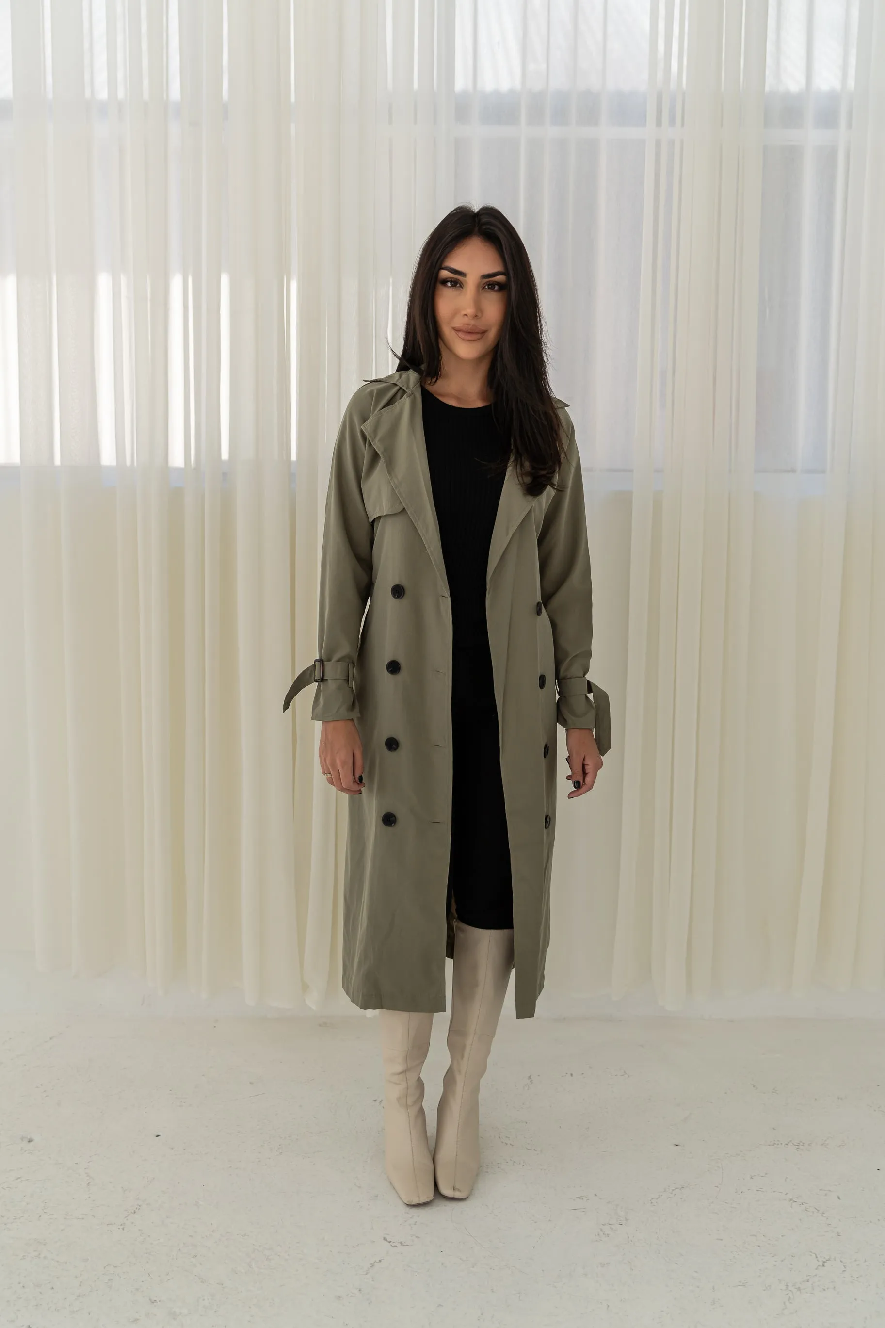Windswept Trench Coat