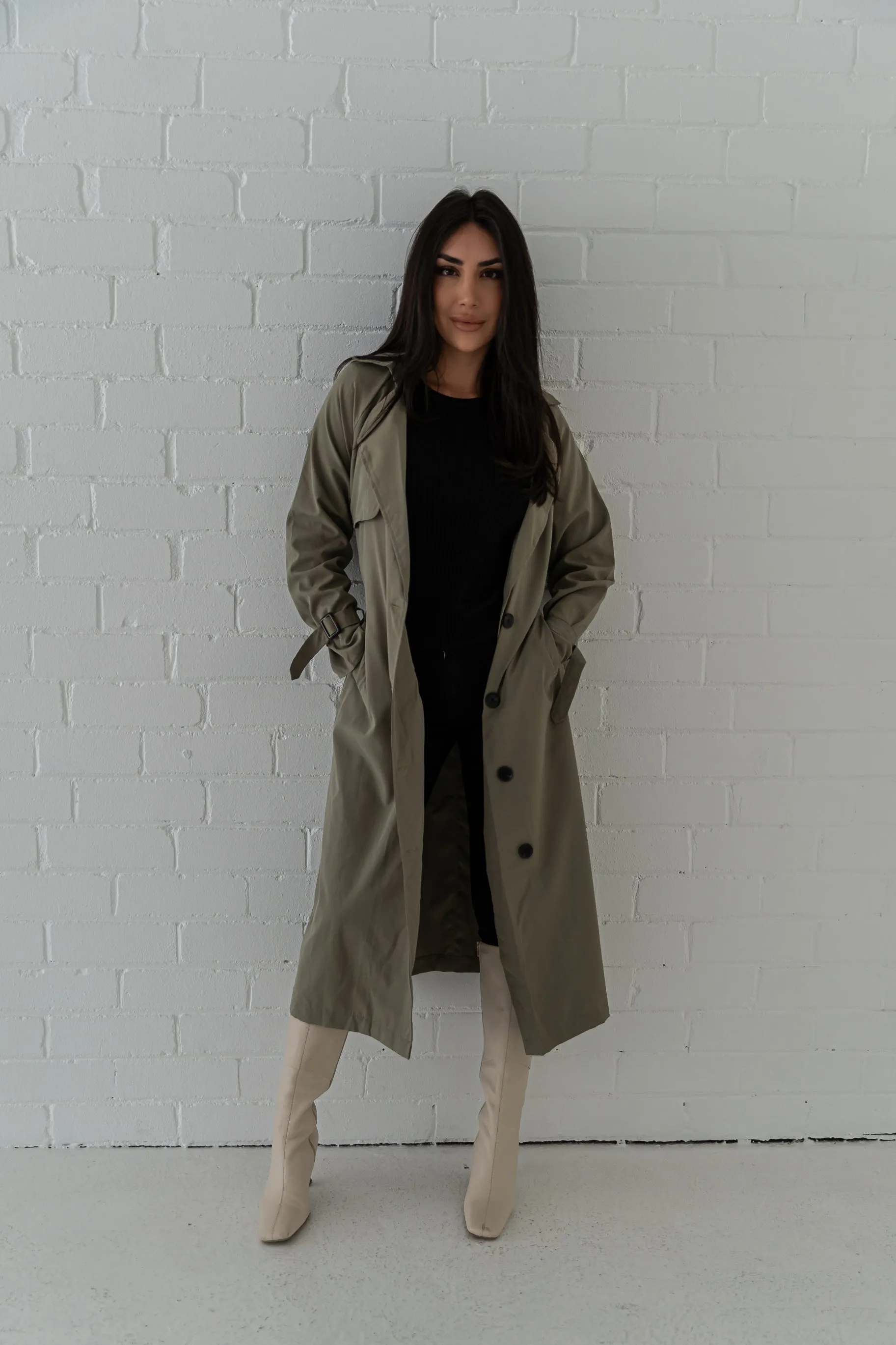 Windswept Trench Coat