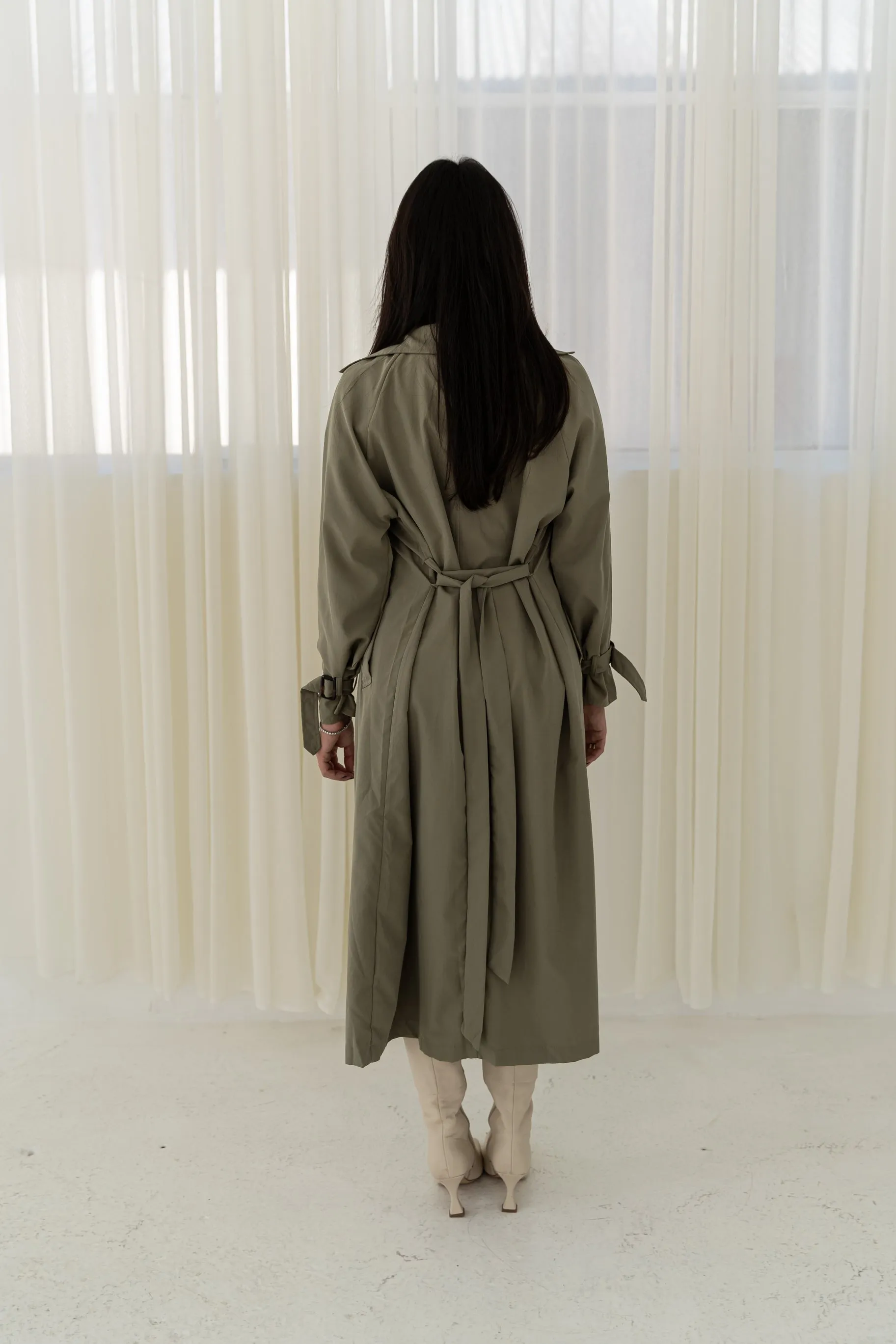 Windswept Trench Coat