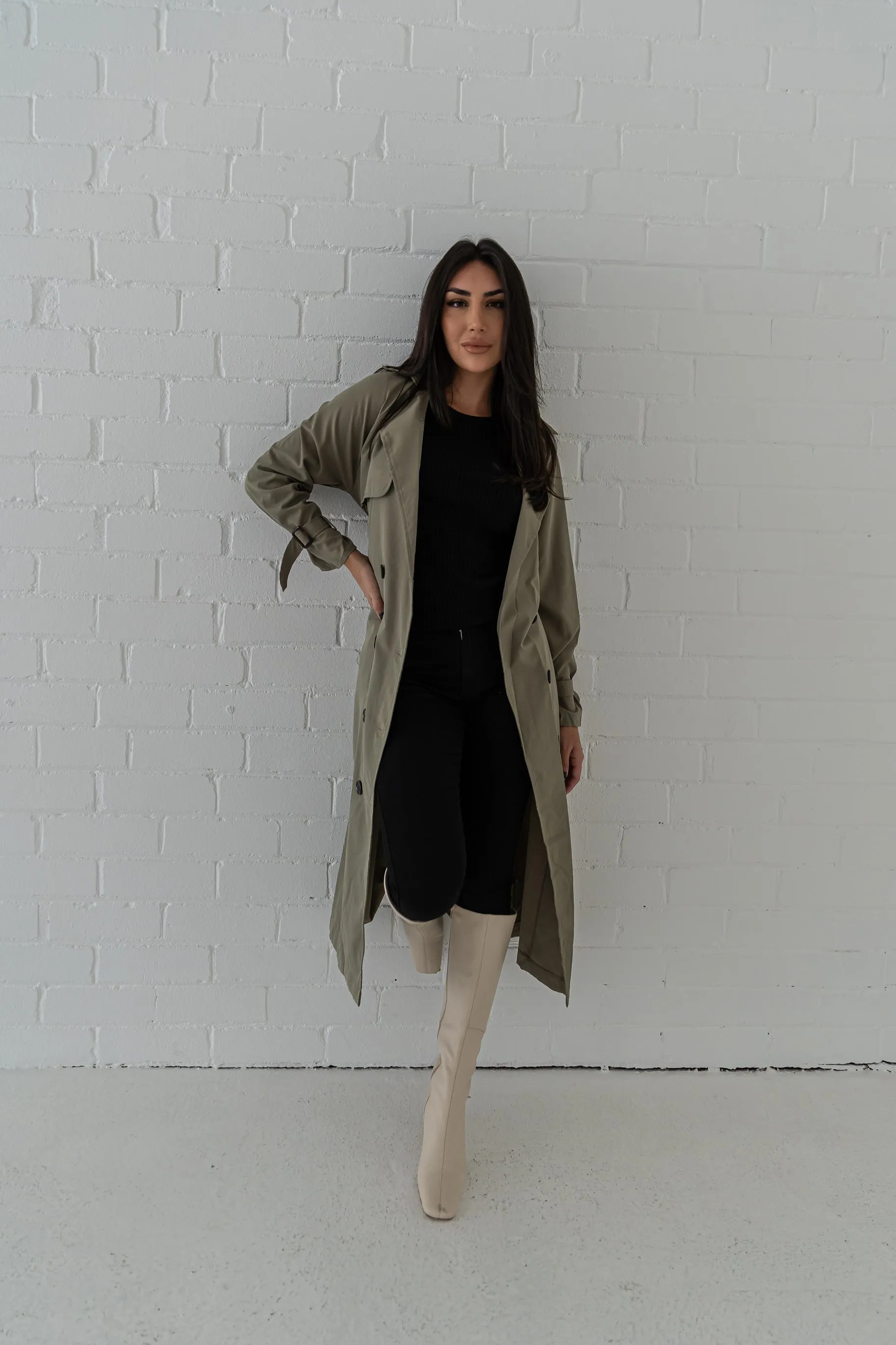 Windswept Trench Coat