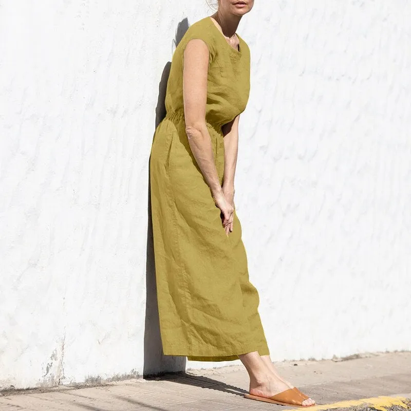 Women Army Green Summer Office Work Jumpsuits