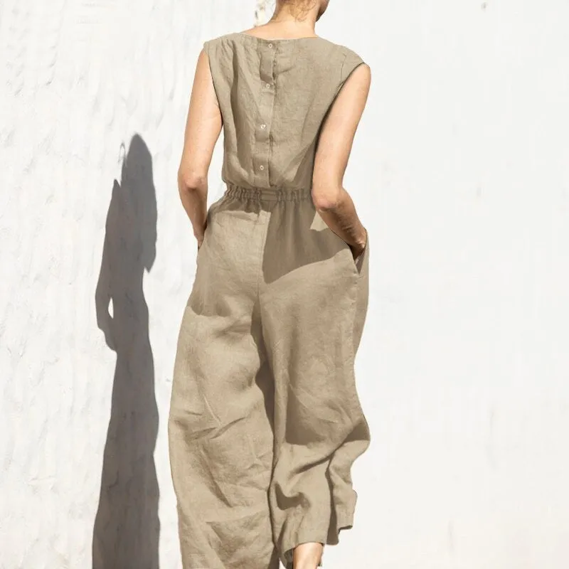 Women Army Green Summer Office Work Jumpsuits