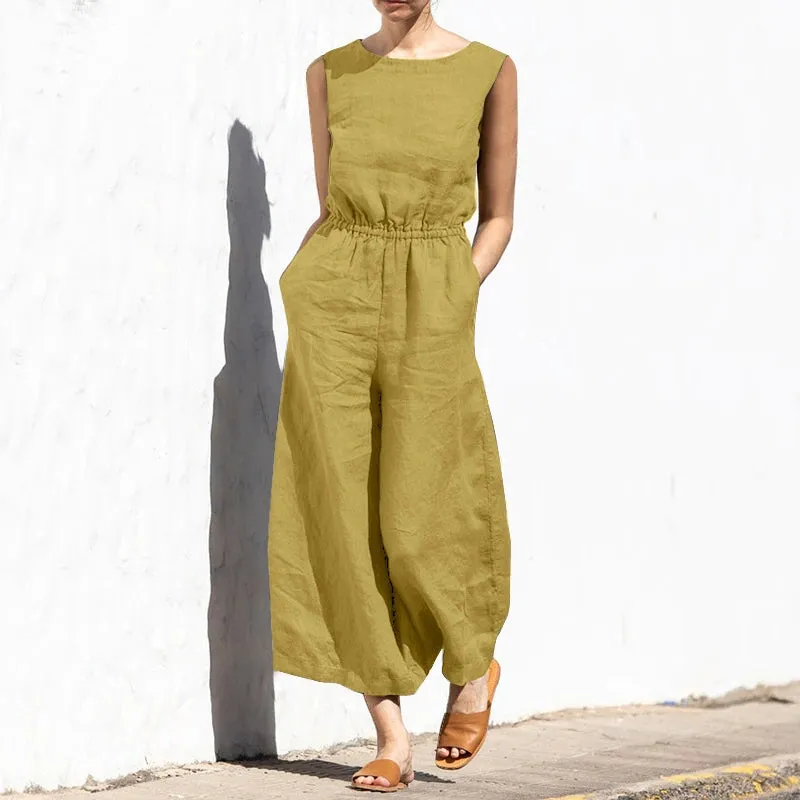 Women Army Green Summer Office Work Jumpsuits