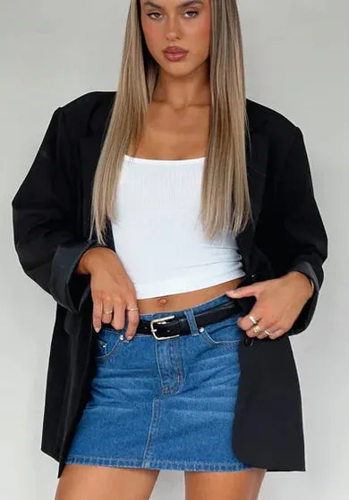 Women Denim Skirts Solid Color Bodycon Jeans Skirts Summer Casual Mini Skirts Streetwear