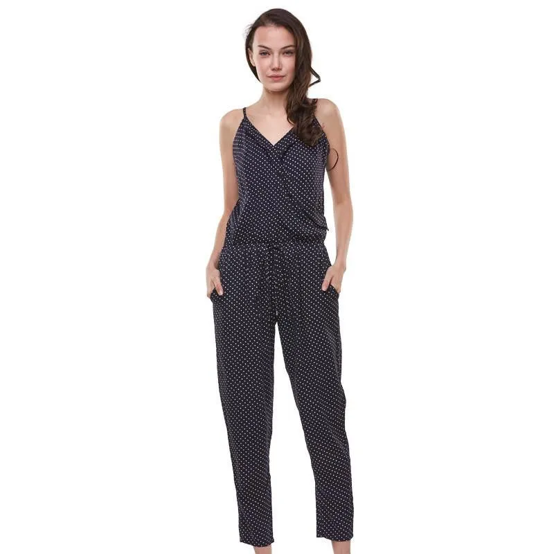 Women Jumpsuits Womens Rompers Jumpsuit Elegant Dot Sleeveless Long Playsuits Plus Size