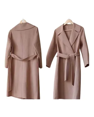 Women's Brown Woollen Trench Coat