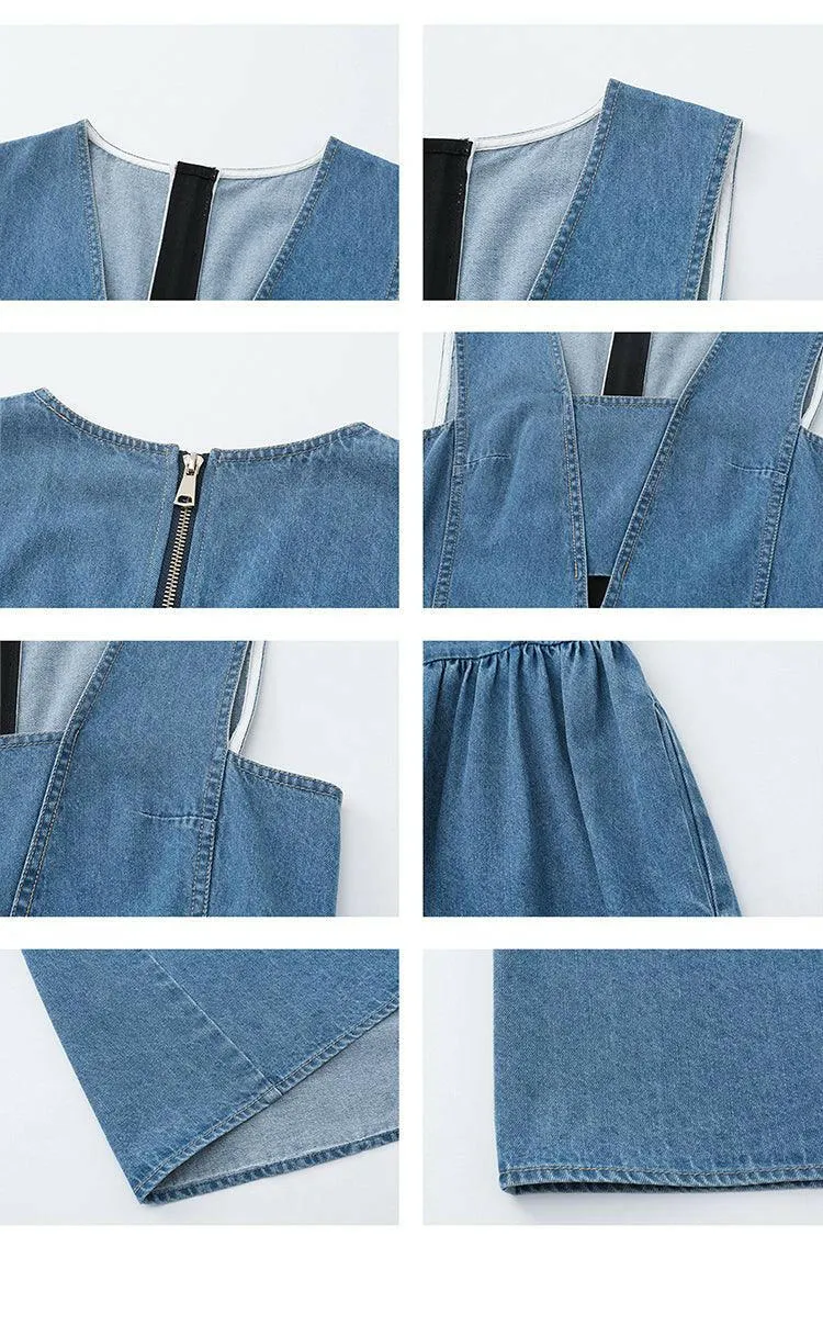 Women's Denim Strappy Dress