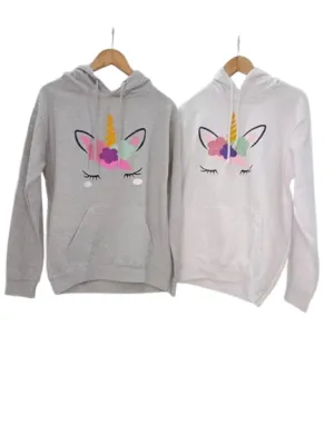 Women's Hoodie Fleece Printed Pack of 2