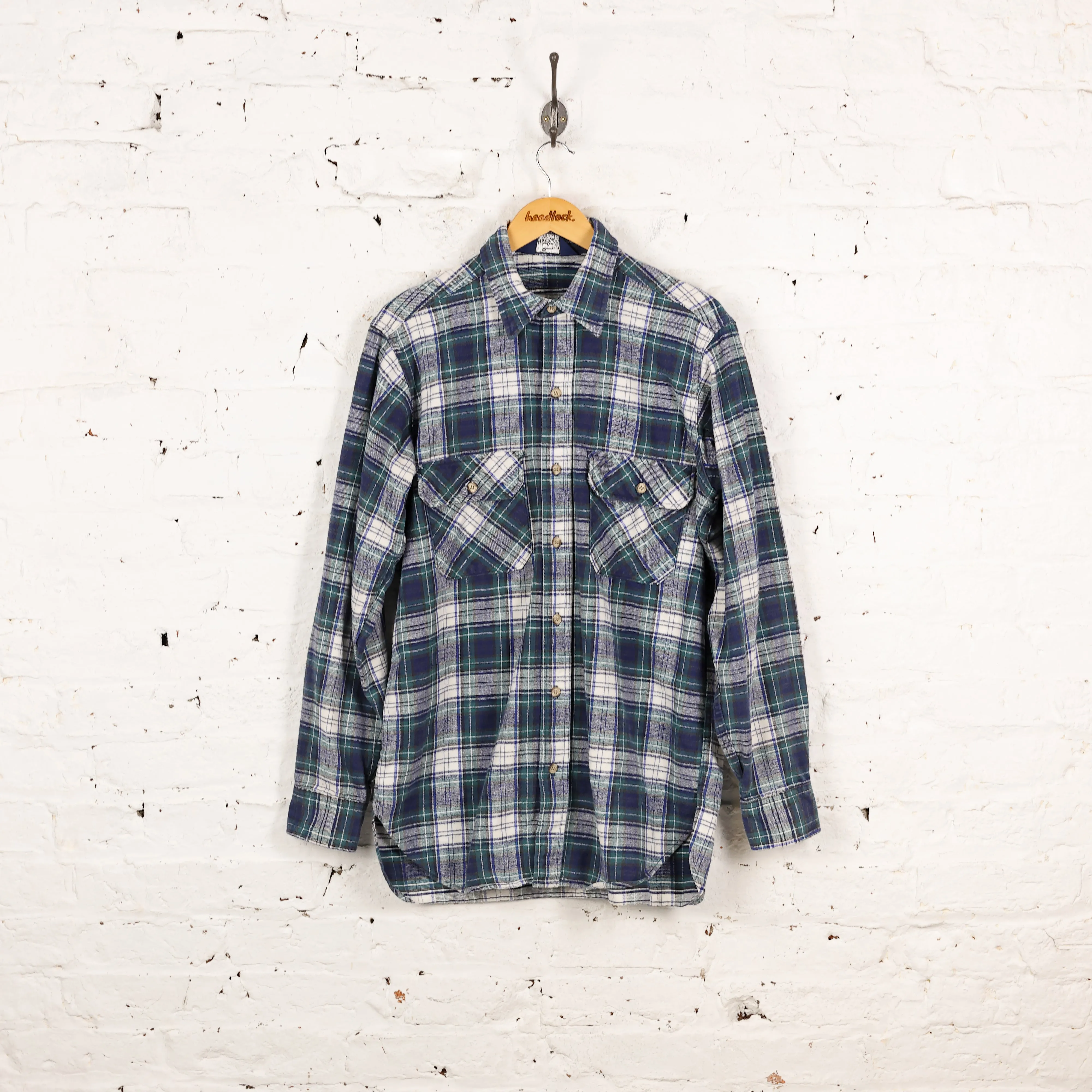 Woolrich Plaid Check Shirt - Green - L
