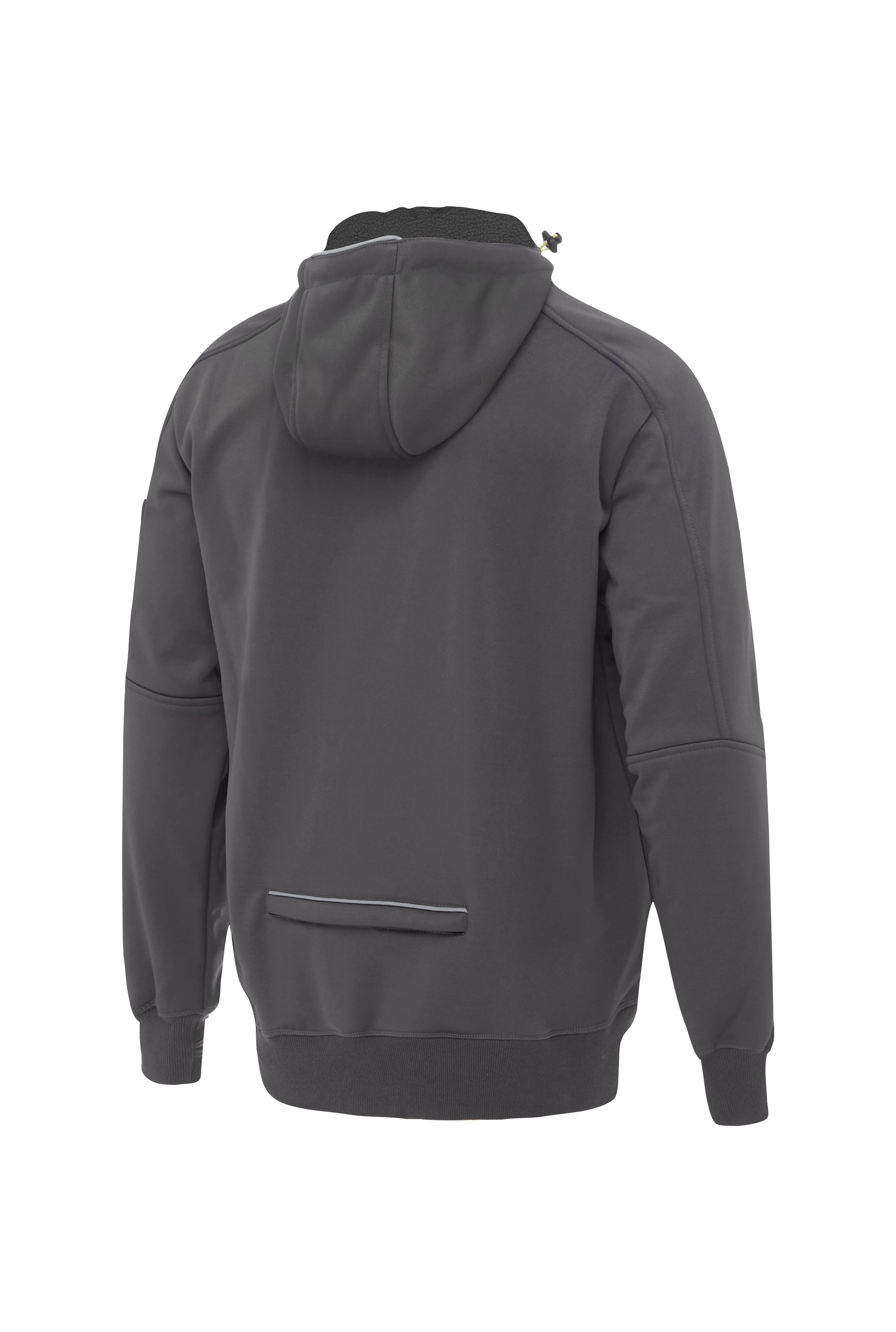 Work Fleece Zip-Front Hoodie With Sherpa Lining