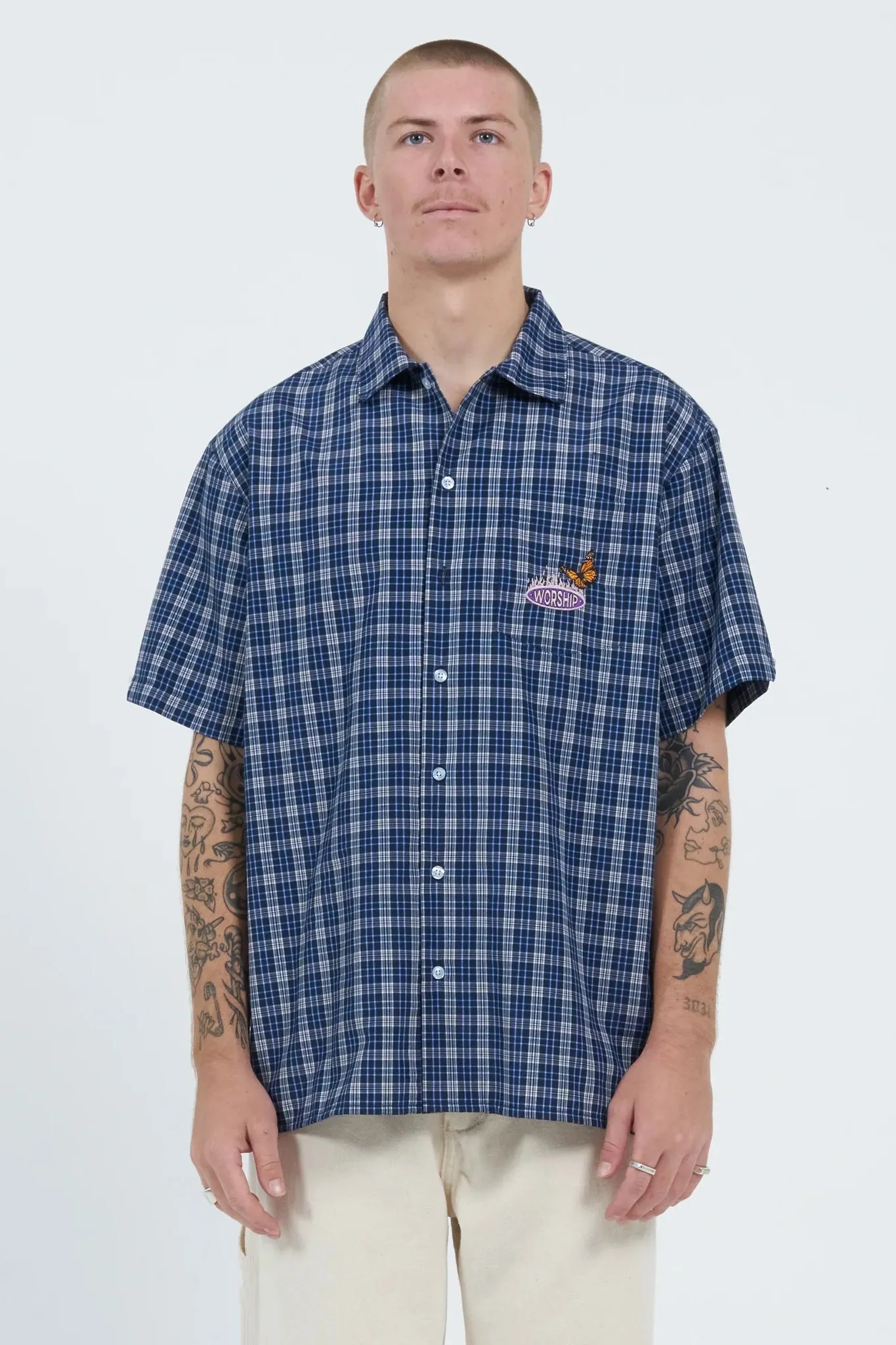 WORSHIP SUPPLIES CAPTIVATE SS SHIRT - BLUE