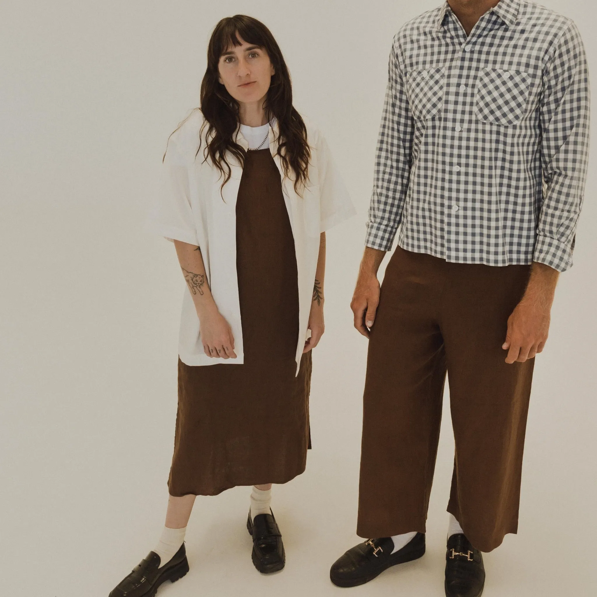 Yellow Rat Open Collar Shirt - White