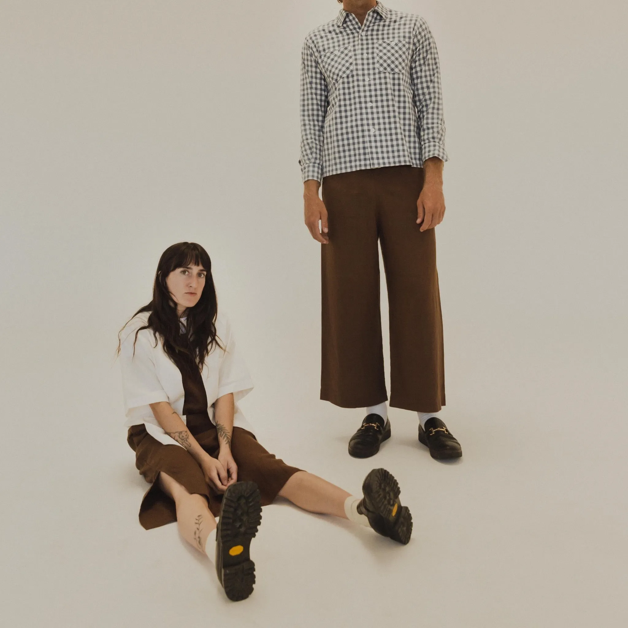 Yellow Rat Open Collar Shirt - White
