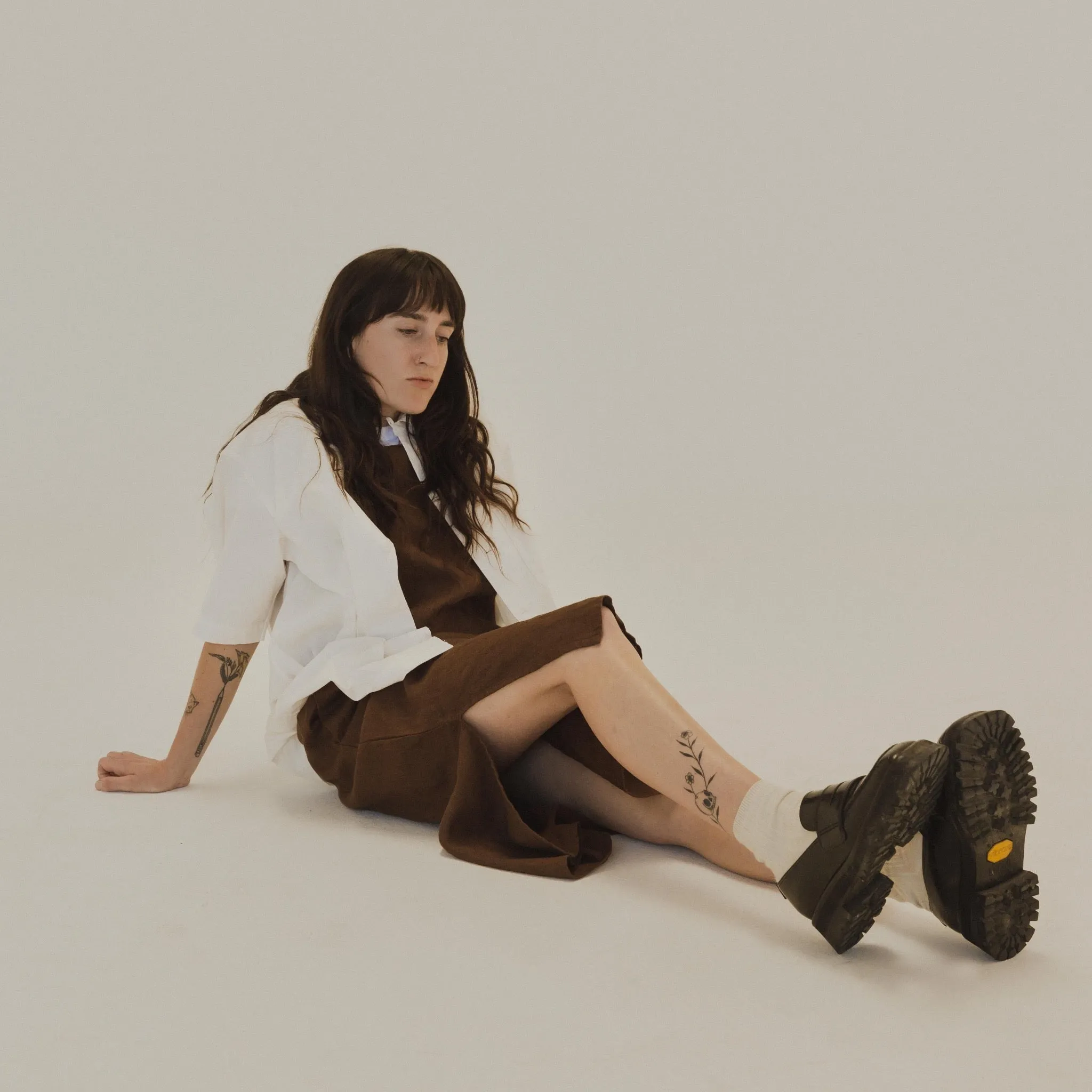 Yellow Rat Open Collar Shirt - White
