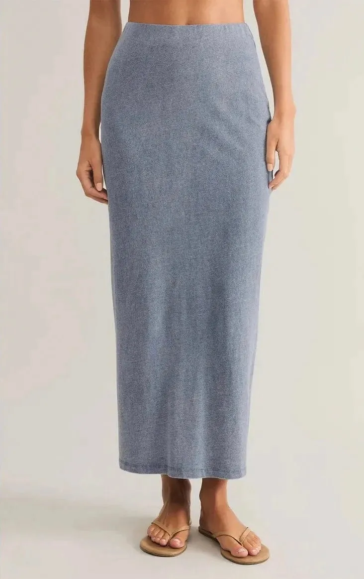 Z Supply - Gail Jersey Denim Midi Skirt
