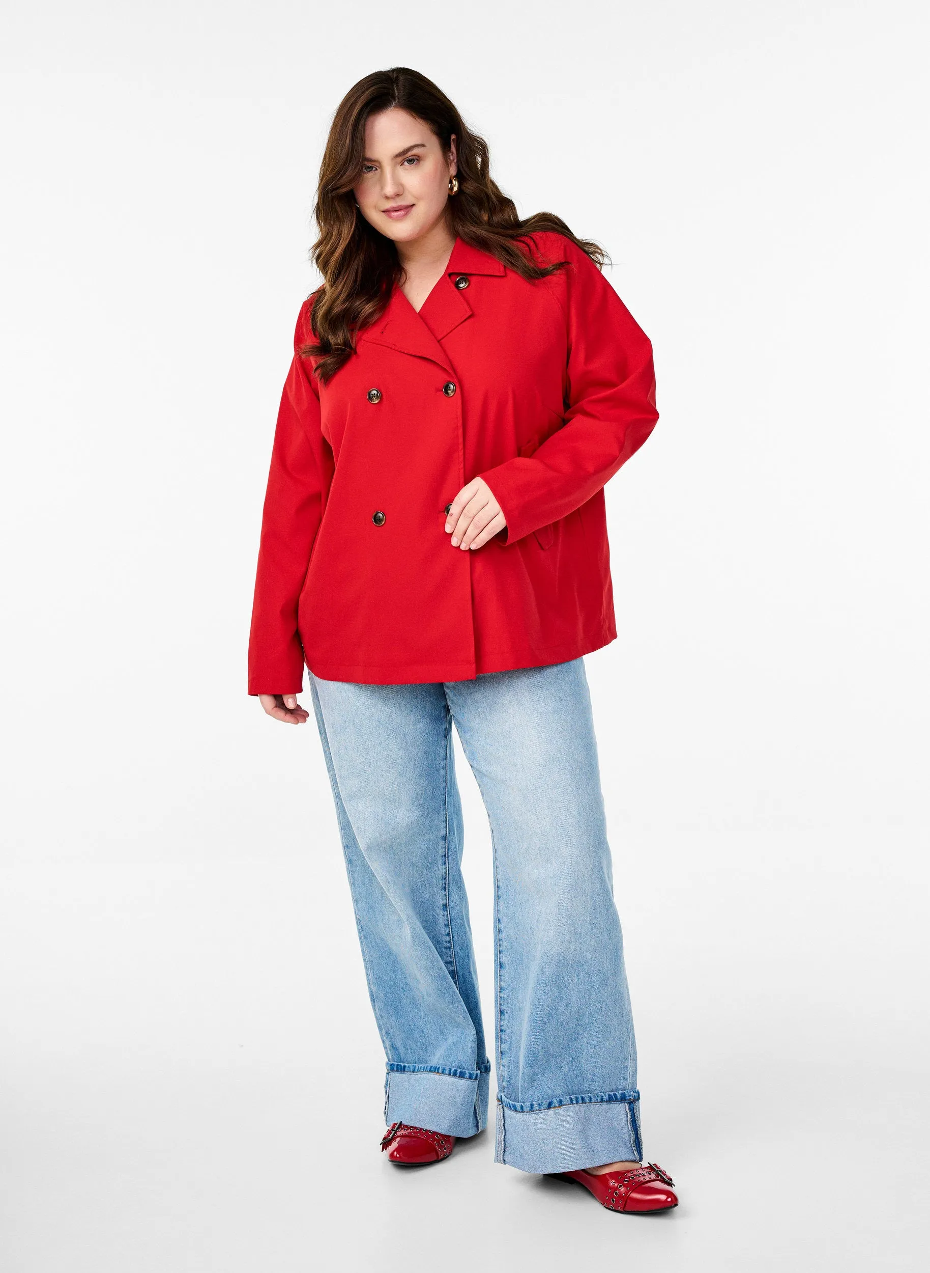 Zizzi Canillas Jacket in Red